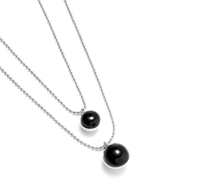 Ser Fascinante Black Murano Glass Necklace