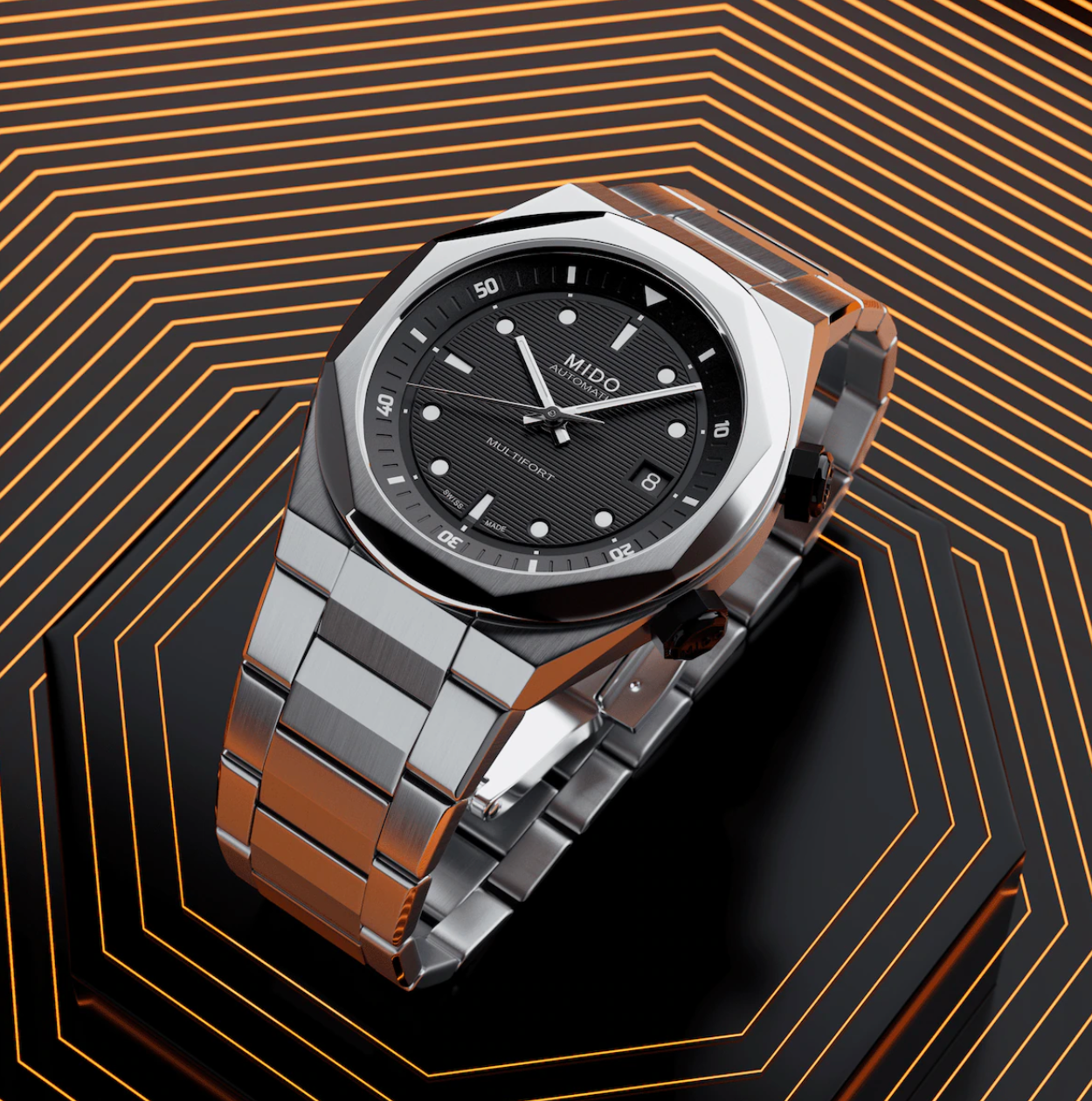 Multifort 8 Two Crowns Black | Mido | Luby 