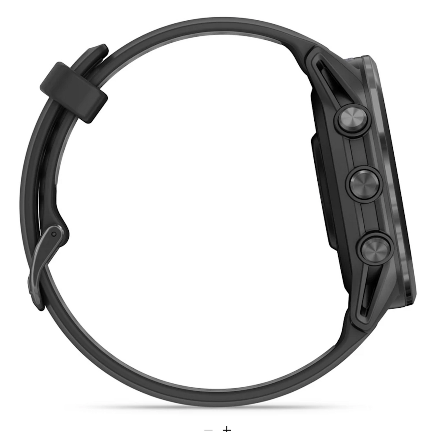 Forerunner® 970 Carbon Gray DLC Titanium with Black Case and Black/Translucent Whitestone Band | Garmin | Luby 