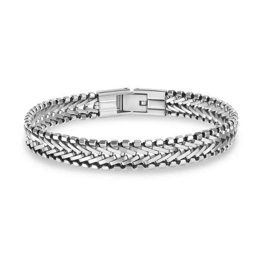 BRAIDED STAINLESS STEEL BRACELET | ARZ Steel | Luby 