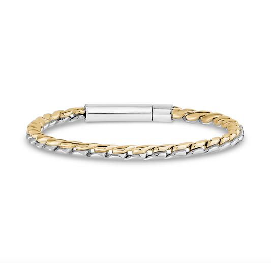 TWO-TONE LINK BRACELET | ARZ Steel | Luby 