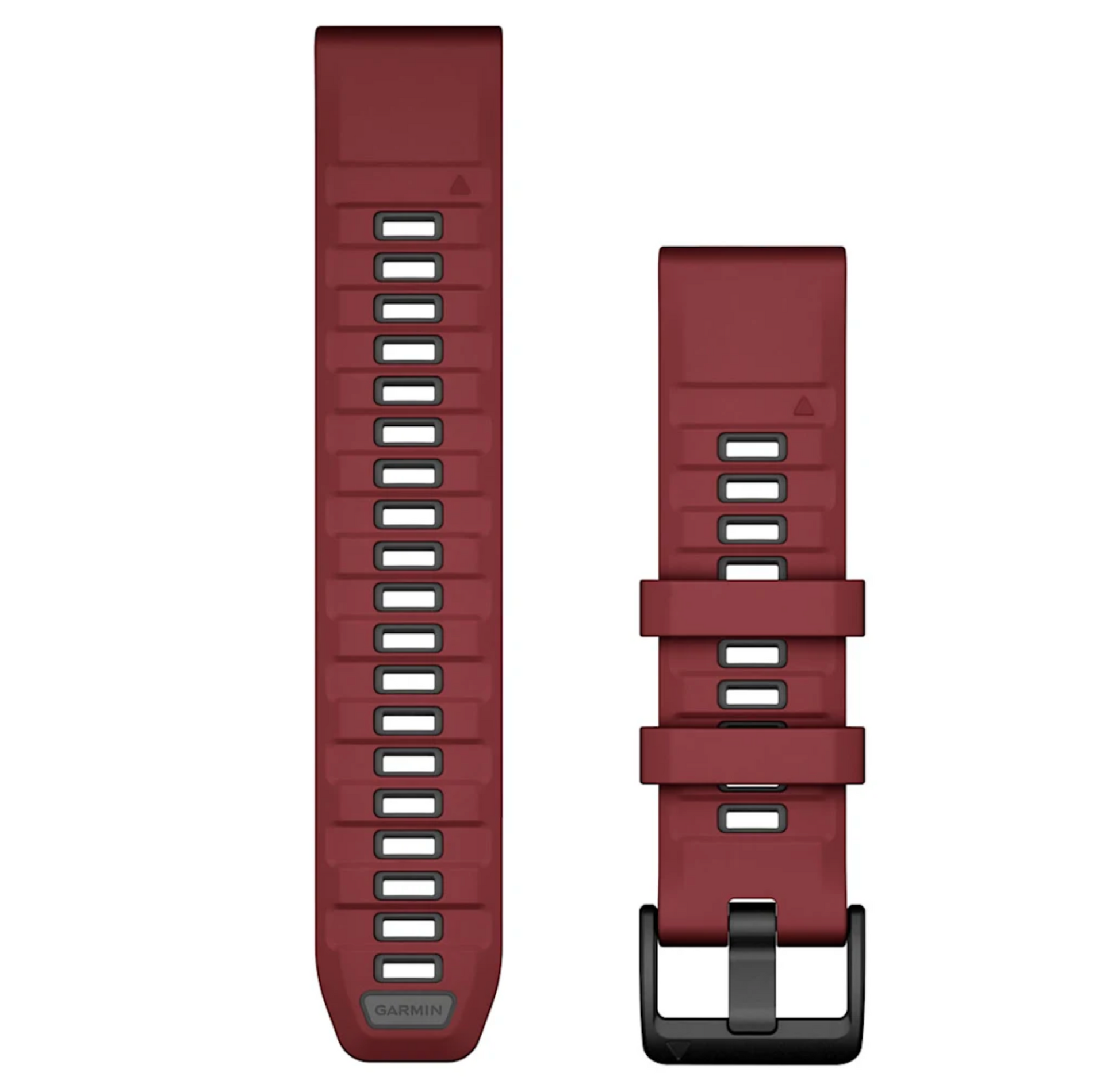 QuickFit® 22 Watch Bands QuickFit® 22 Watch Bands, Marsala/Graphite Silicone | Garmin | Luby 