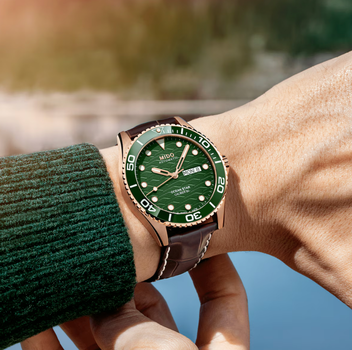 Mido Ocean Star 200C Leather Strap | Mido | Luby 