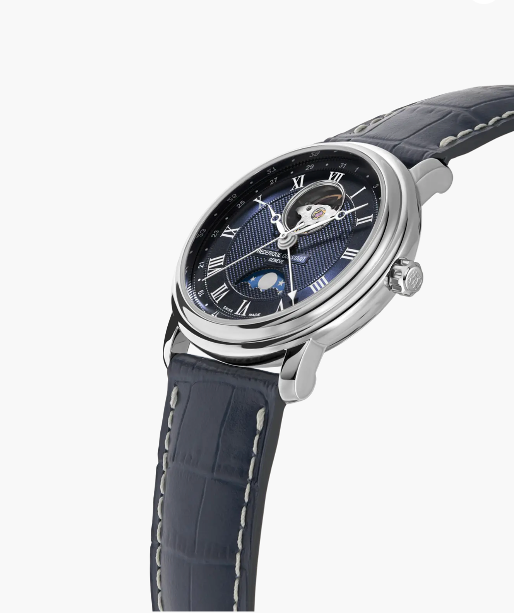 FREDERIQUE CONSTANT CLASSICS HEART BEAT MOONPHASE DATE NAVY | Frederique Constant | Luby 