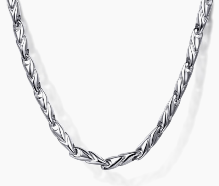 925 Sterling Silver Hollow Men's Link Chain Necklace | Gabriel & Co. Silver | Luby 