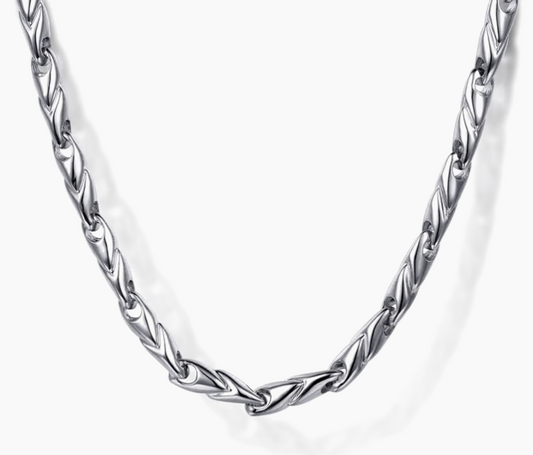 925 Sterling Silver Hollow Men's Link Chain Necklace | Gabriel & Co. Silver | Luby 