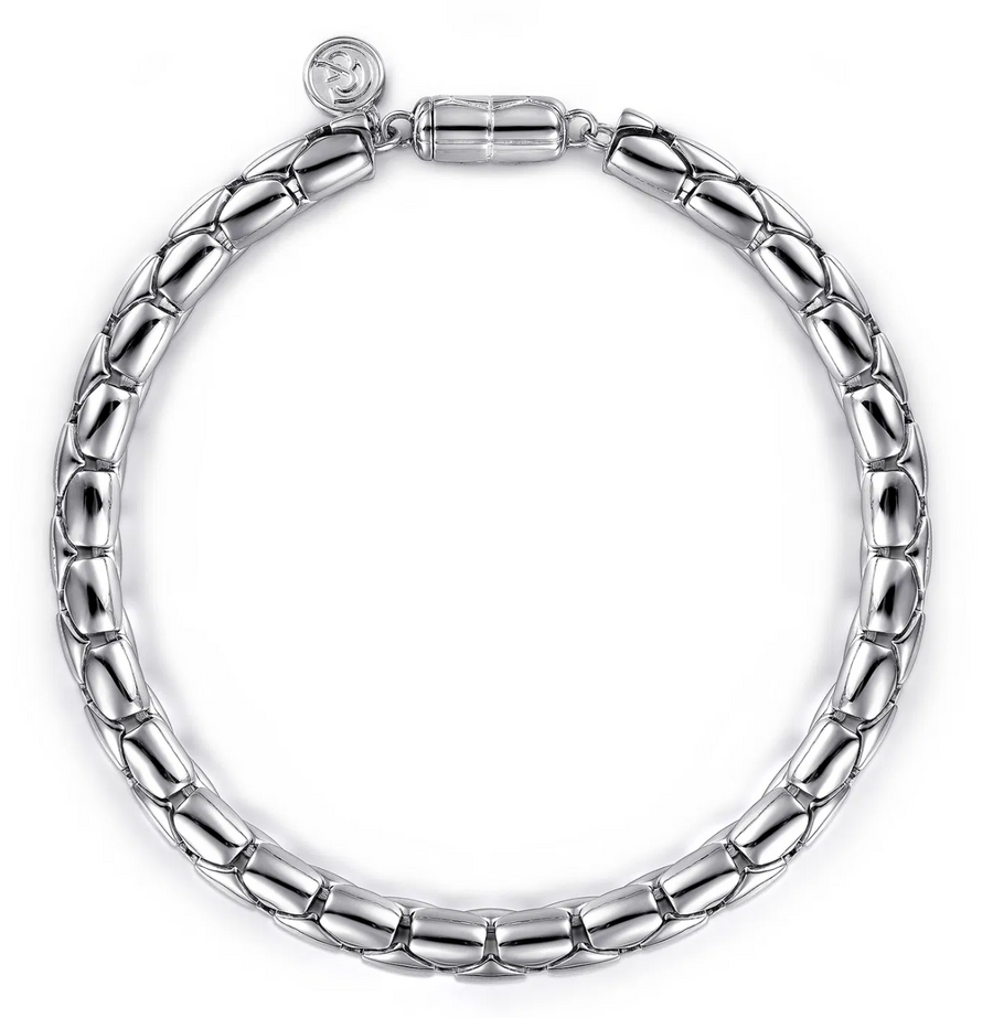 Gabriel & Co. 925 Sterling Silver Tubular Chain Bracelet