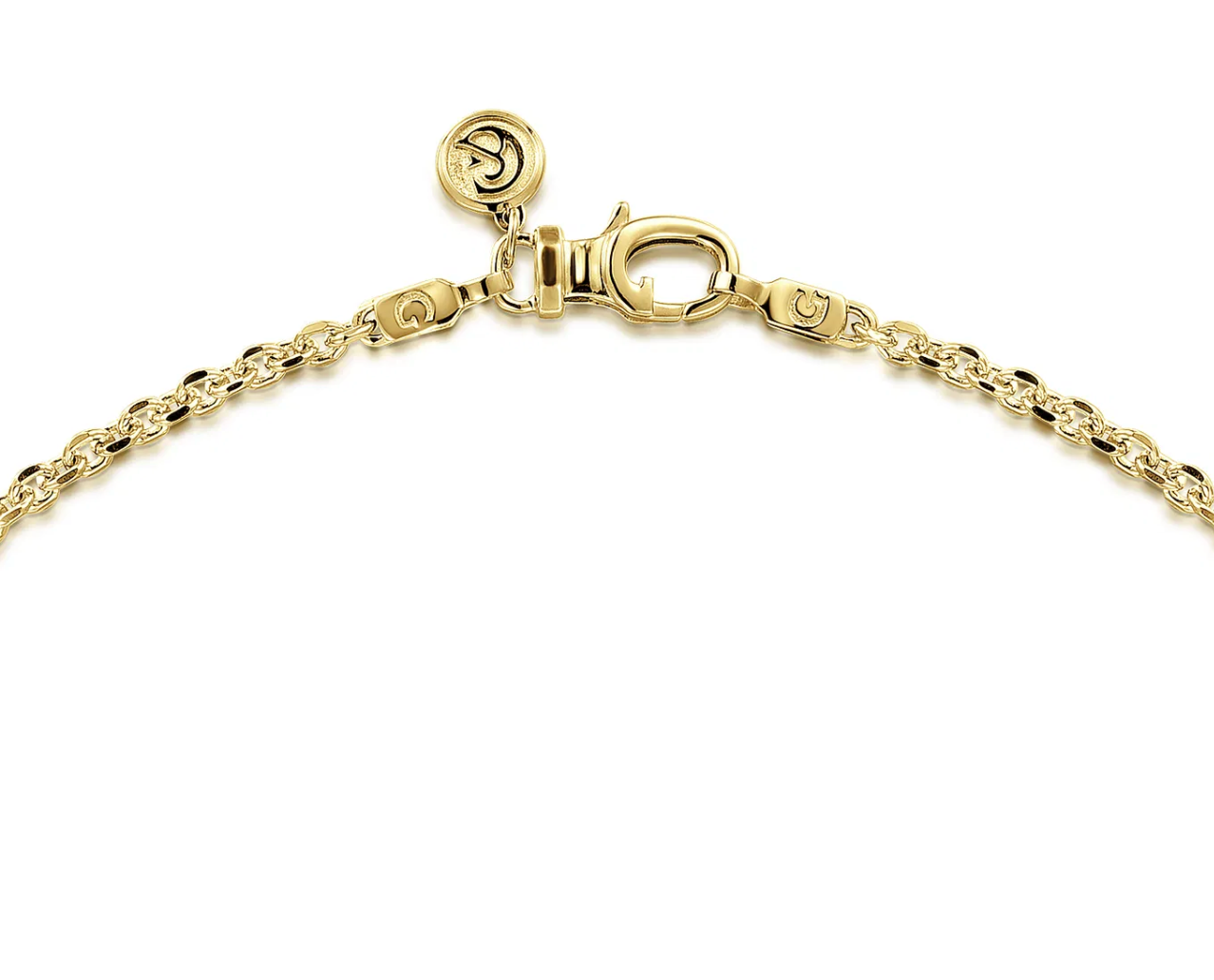 22 Inch 14K Yellow Gold Hollow Men's Link Chain Necklace | Gabriel & Co. Men's | Luby 