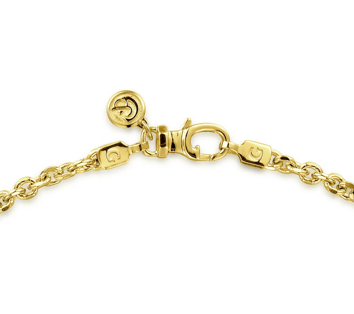 22 Inch 14K Yellow Gold Hollow Men's Link Chain Necklace | Gabriel & Co. Men's | Luby 