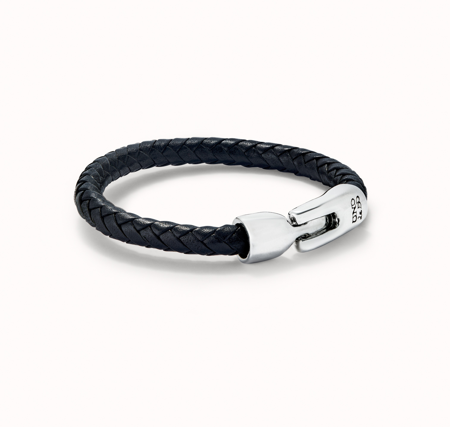 Multi strand leather black bracelet with 2 circles | Uno de 50 | Luby 
