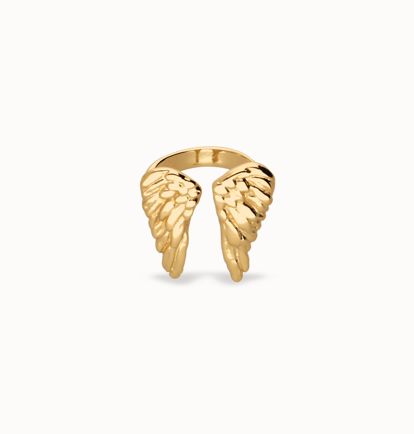 Ring with wing design 18K Gold Plated