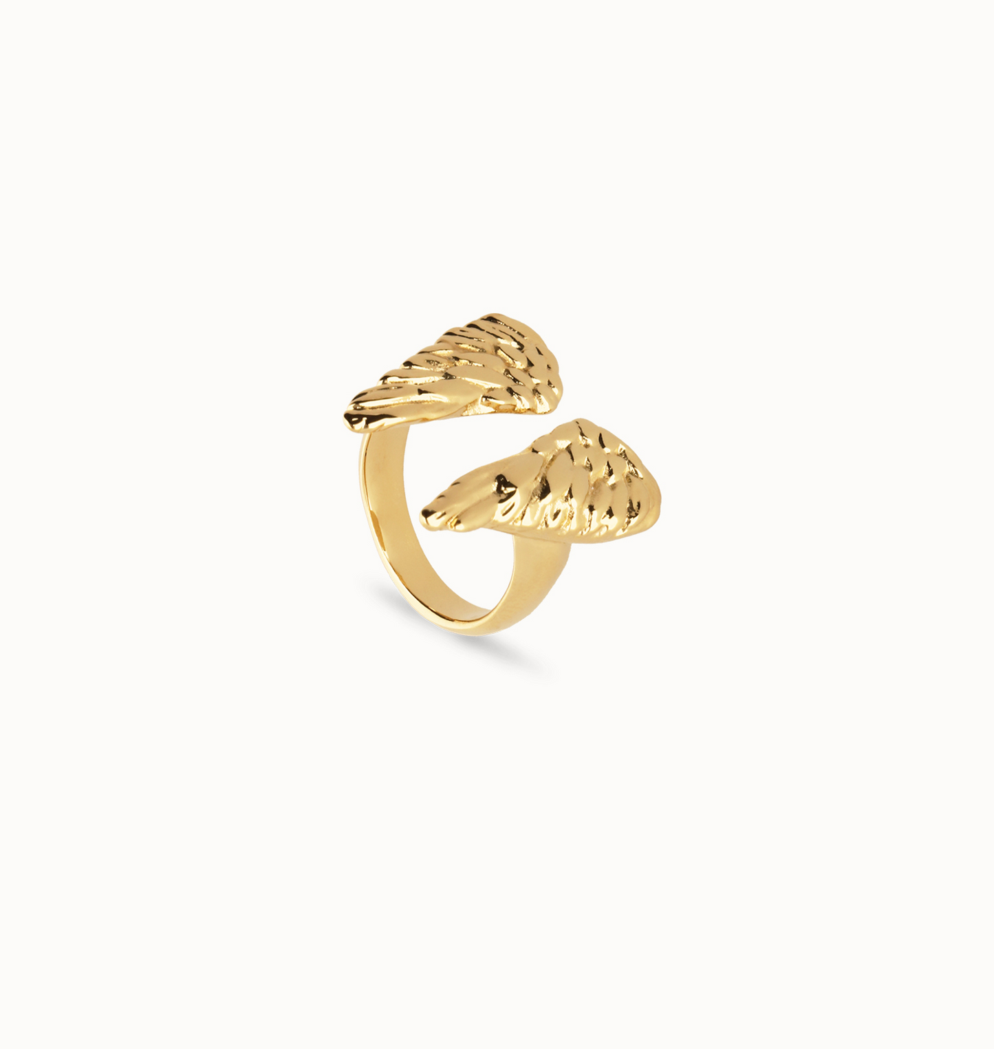 Ring with wing design 18K Gold Plated