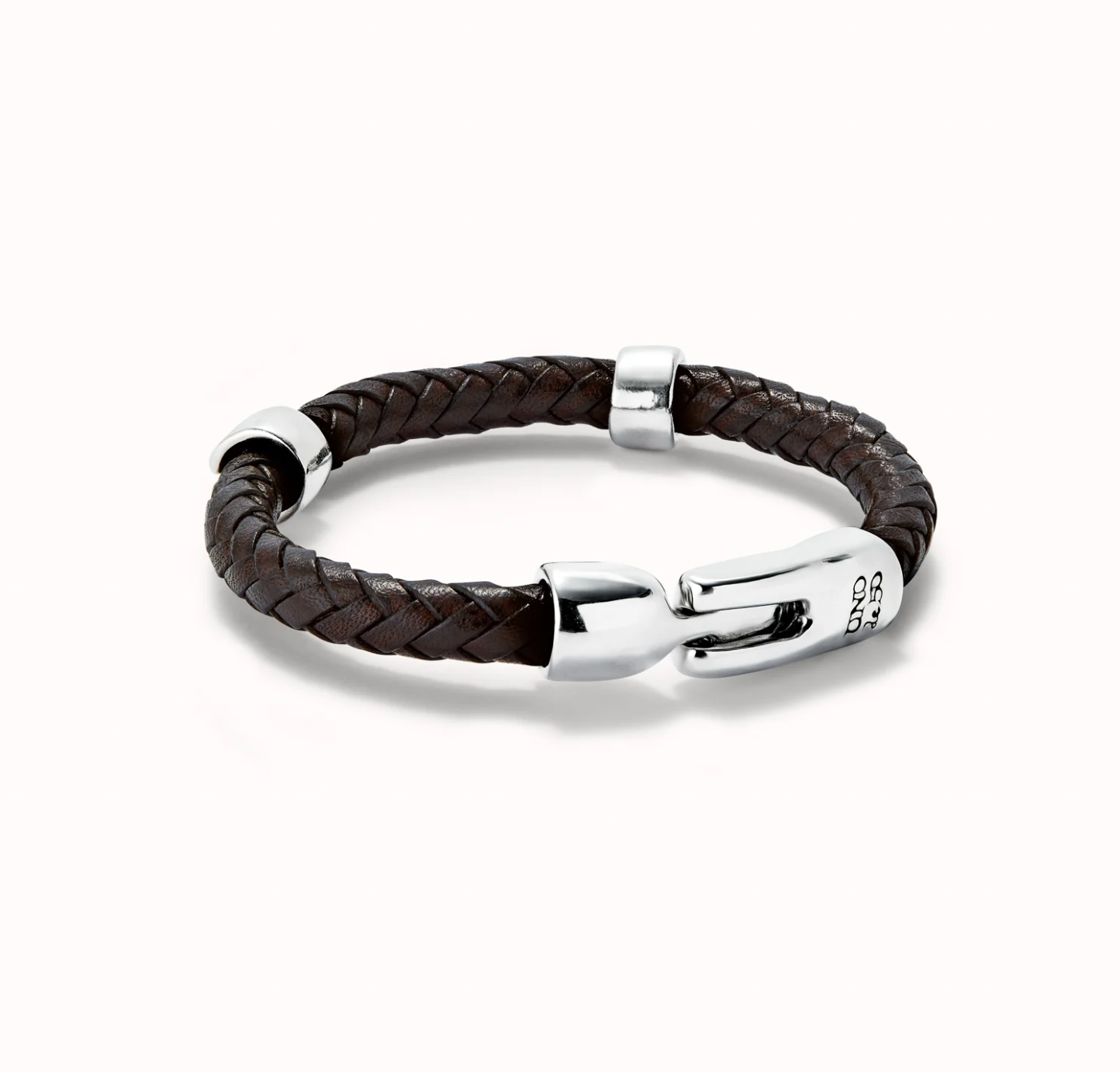 Braided Brown bracelet with clasp