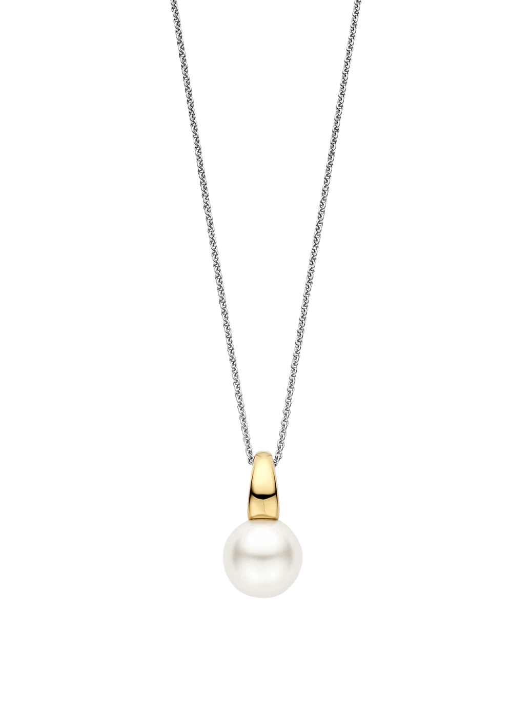 Lustrous White Pearl Ti Sento Necklace