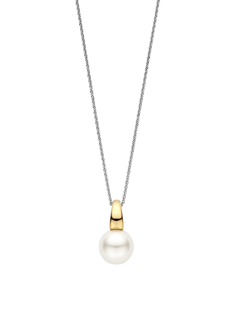 Lustrous White Pearl Ti Sento Necklace