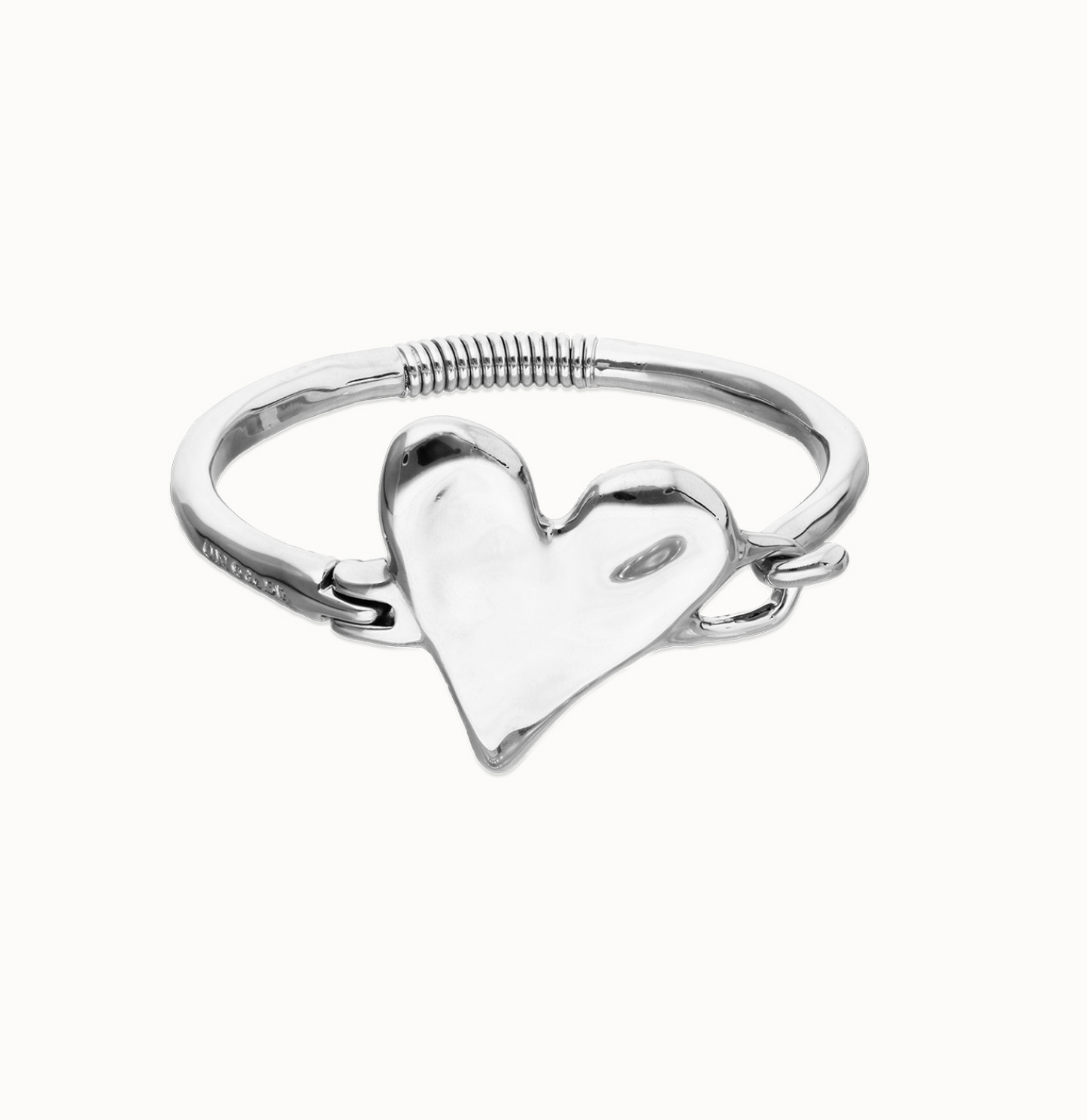 Bangle bracelet with heart detail | Uno de 50 | Luby 