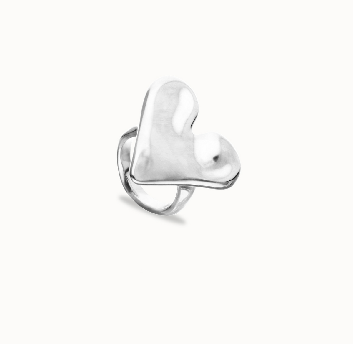 Maxi ring with heart shape | Uno de 50 | Luby 