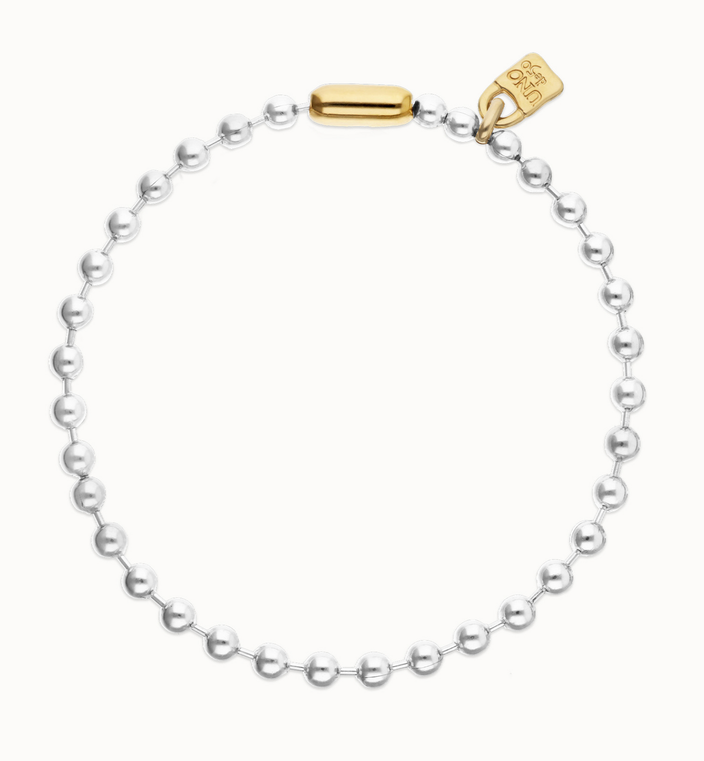 Bead necklace with contrasting accents | Uno de 50 | Luby 
