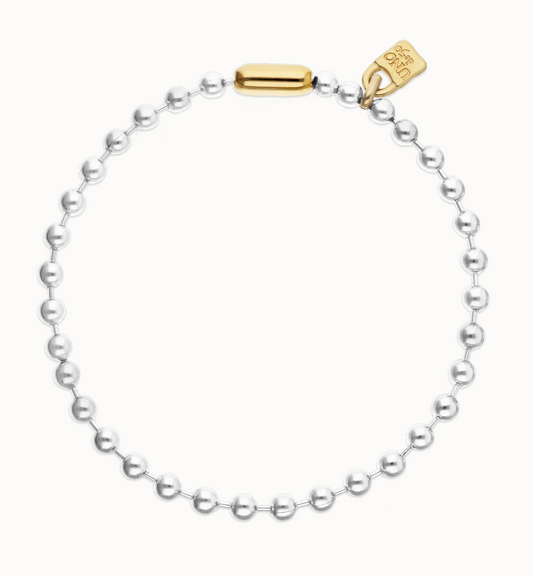Bead necklace with contrasting accents | Uno de 50 | Luby 