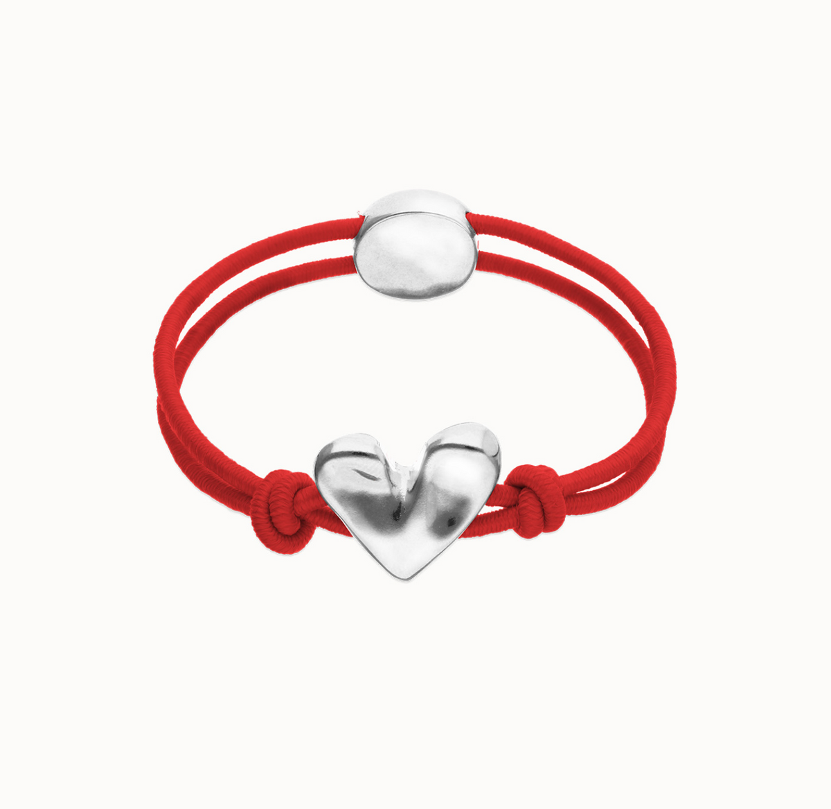 Elastic thread bracelet with heart | Uno de 50 | Luby 