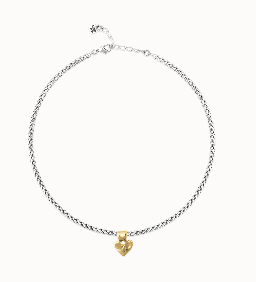 Short chain necklace with small heart detail | Uno de 50 | Luby 