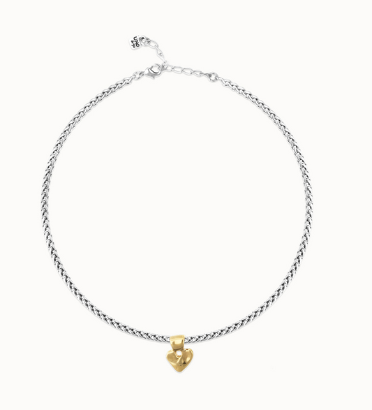 Short chain necklace with small heart detail | Uno de 50 | Luby 