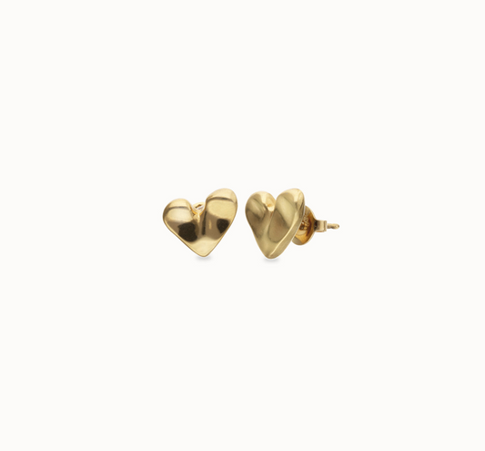Heart piercing stud earrings | Uno de 50 | Luby 