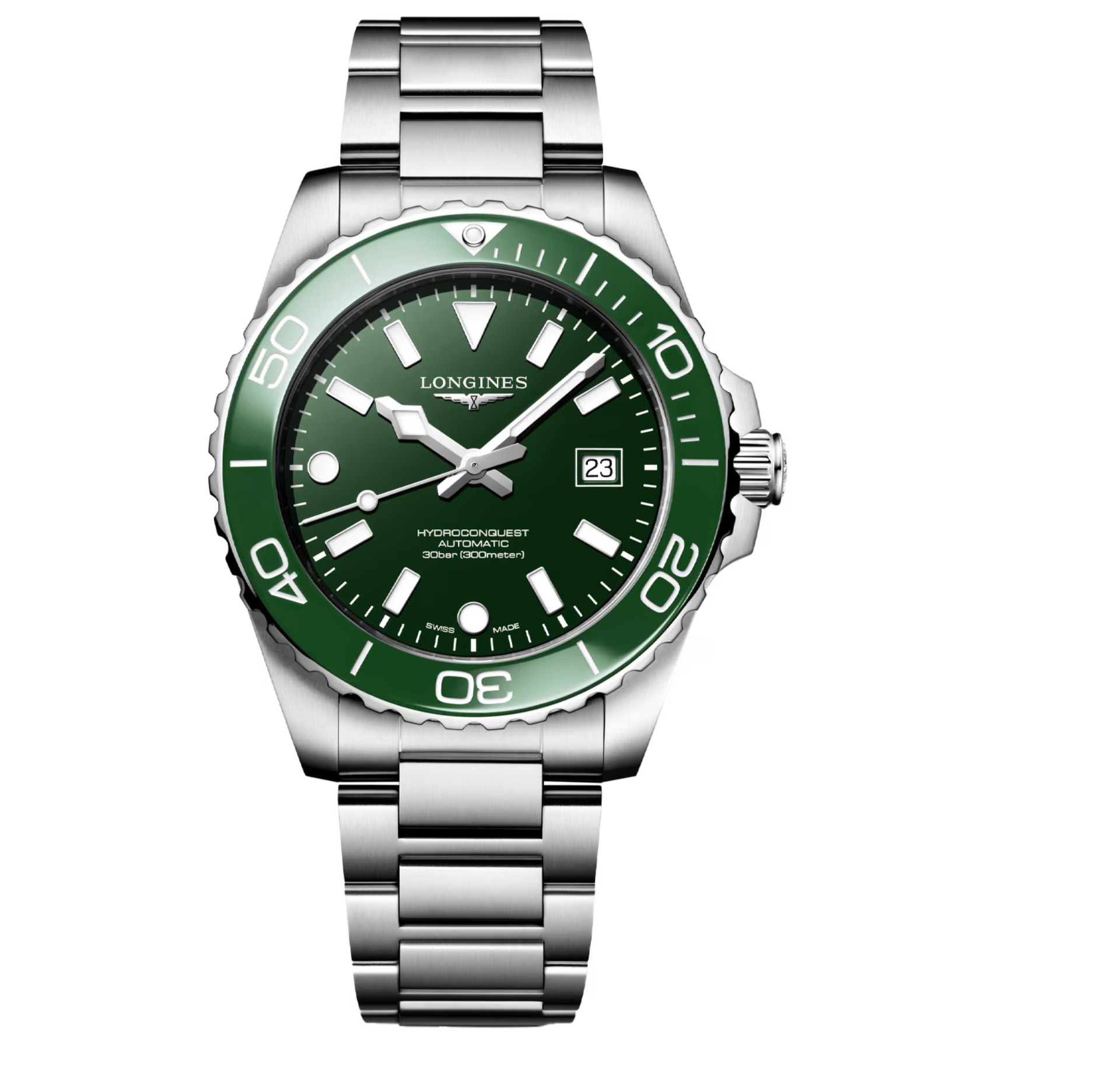 LONGINES HydroConquest 42mm Mens Watch Green | Longines | Luby 