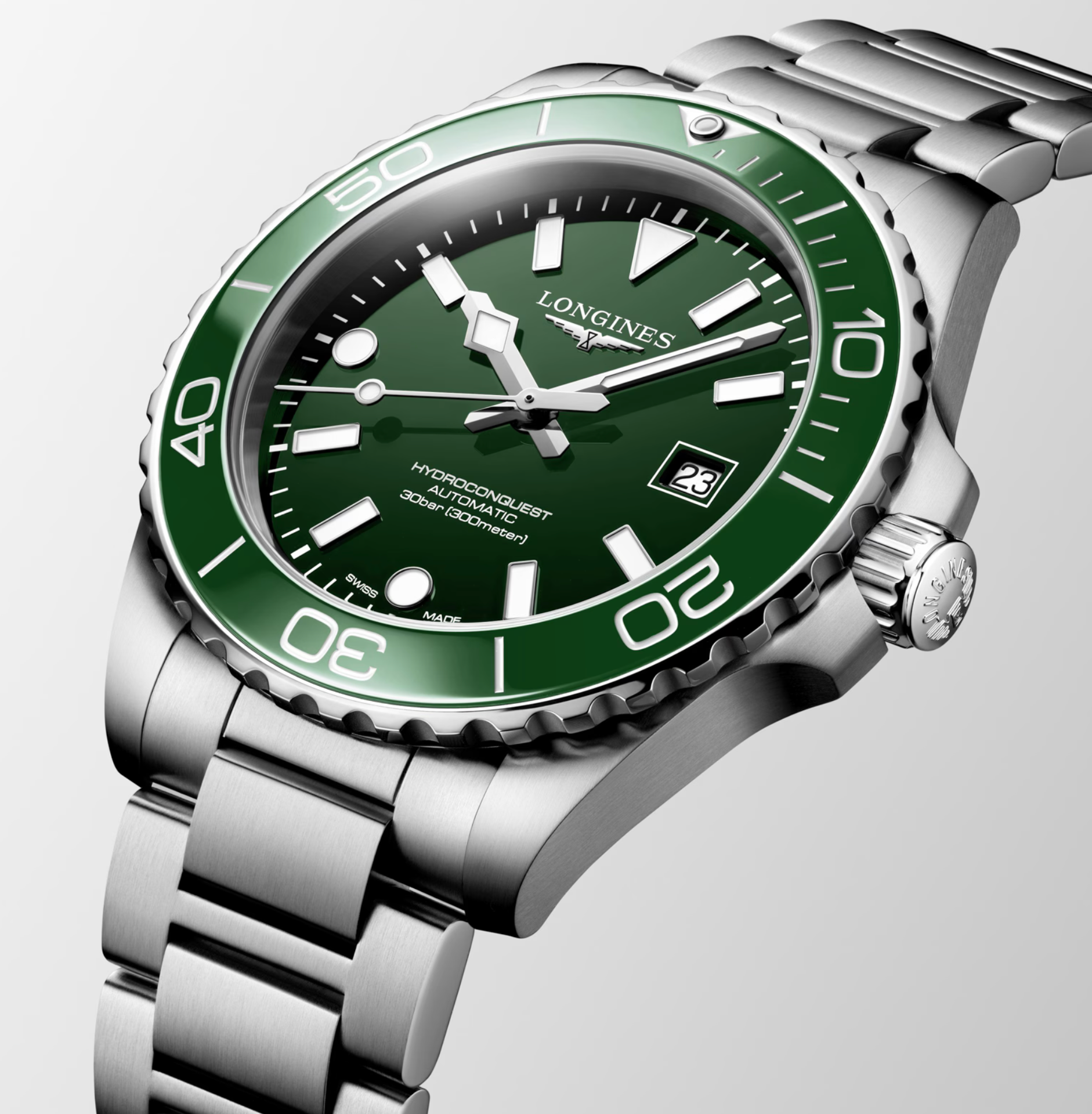 LONGINES HydroConquest 42mm Mens Watch Green | Longines | Luby 