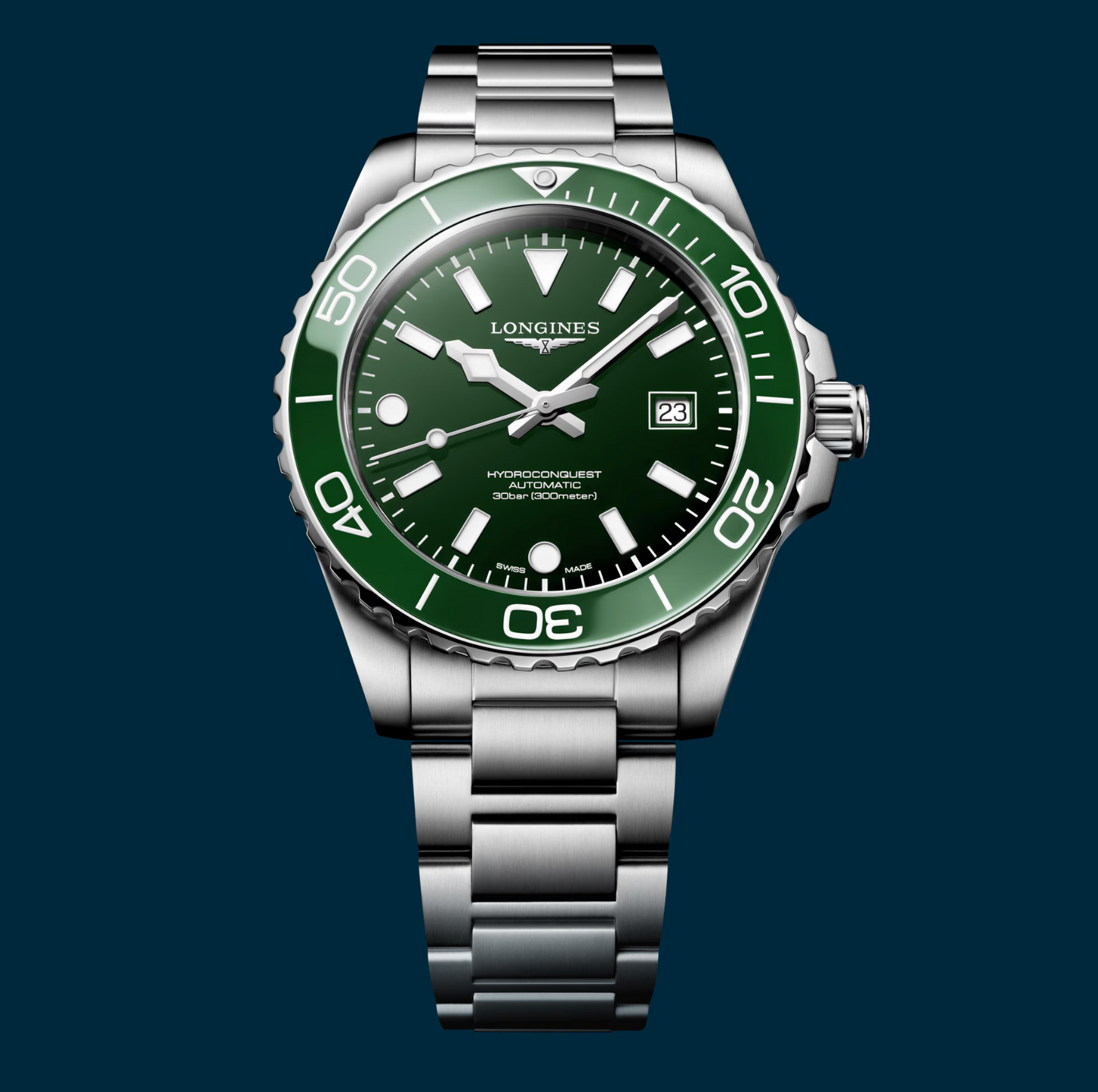 LONGINES HydroConquest 42mm Mens Watch Green | Longines | Luby 