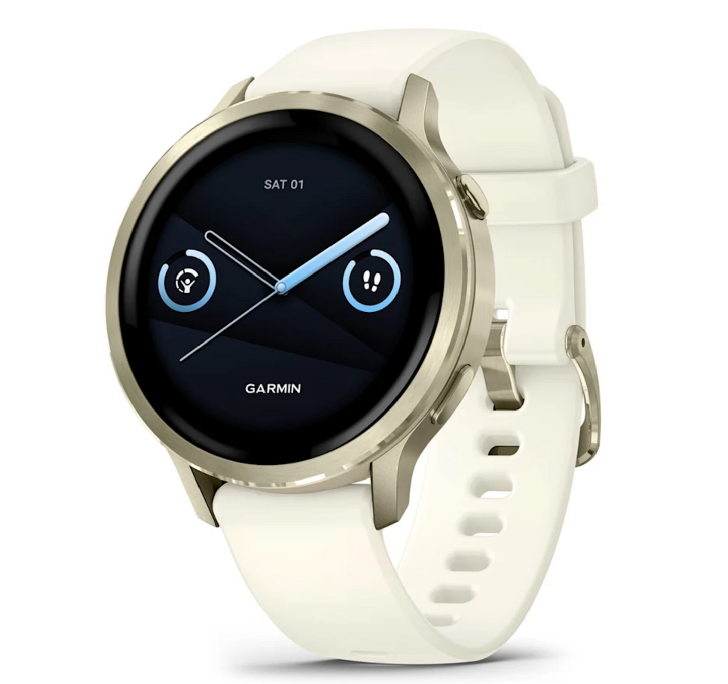 Venu® 4 – 41 mm Lunar Gold with Bone Silicone Band
