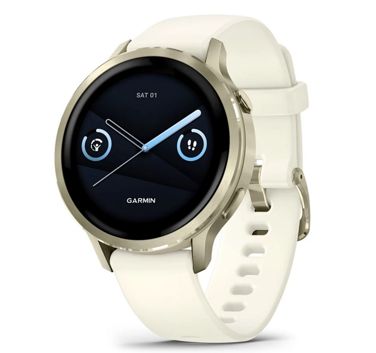 Venu® 4 – 41 mm Lunar Gold with Bone Silicone Band