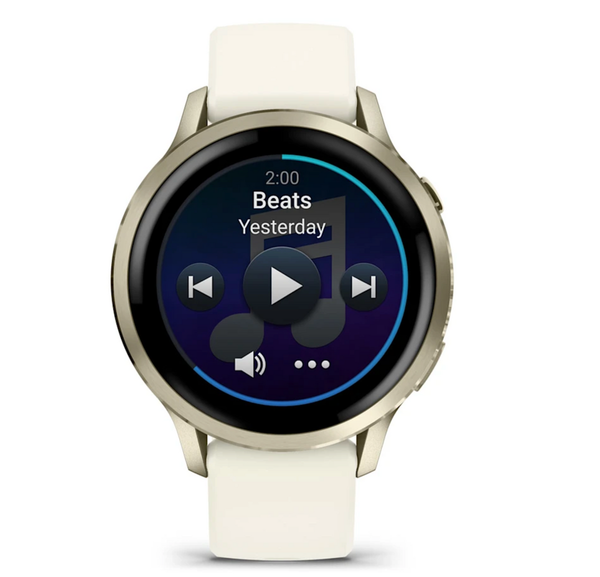 Venu® 4 – 41 mm Lunar Gold with Bone Silicone Band