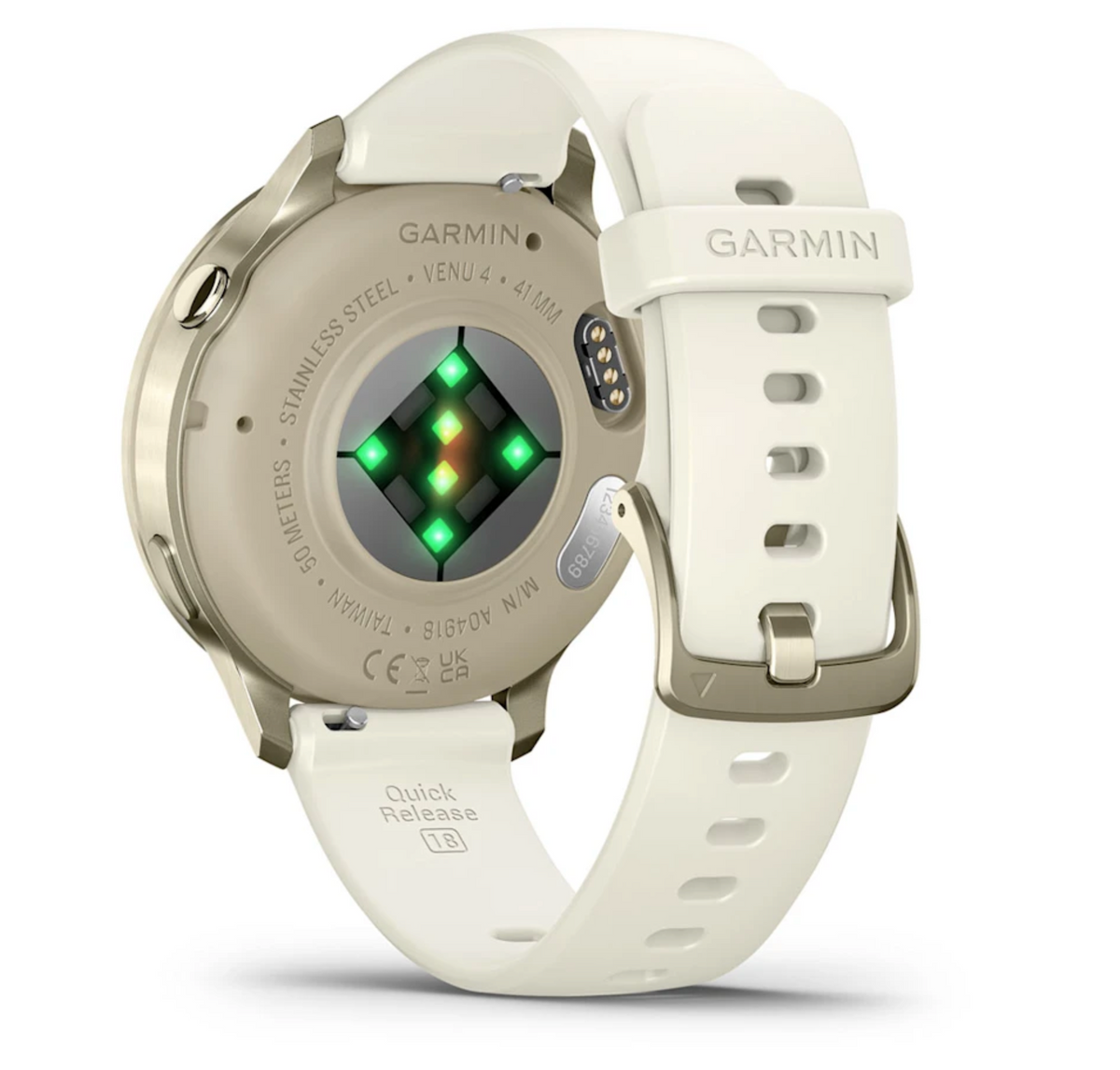 Venu® 4 – 41 mm Lunar Gold with Bone Silicone Band