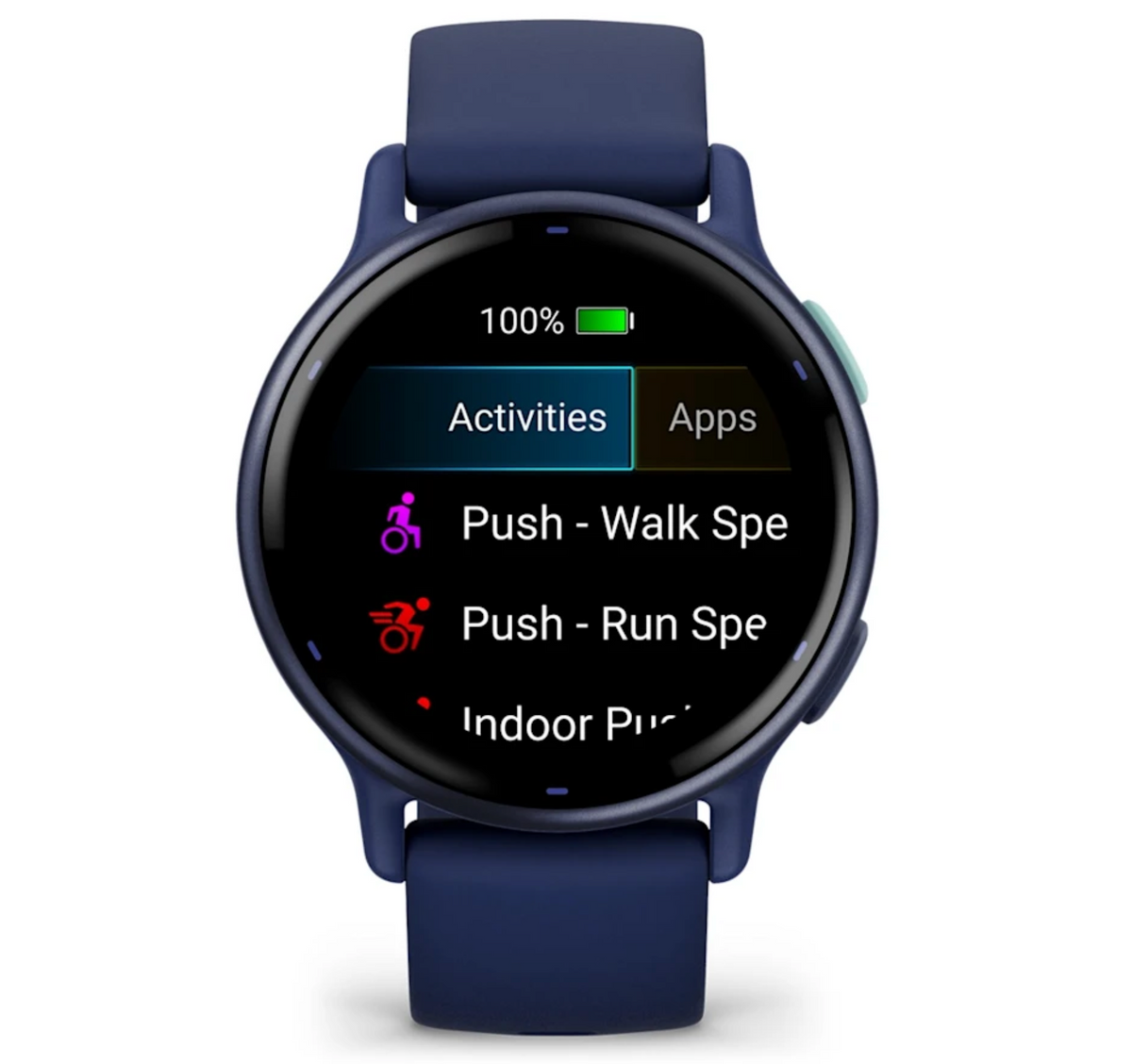 Vívoactive® 5 Metallic Navy Aluminum Bezel with Navy Case and Silicone Band