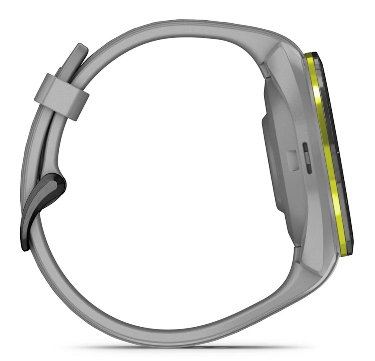 Approach® S70 - 42 mm Black/Amp Yellow Ceramic Bezel with Powder Gray Silicone Band