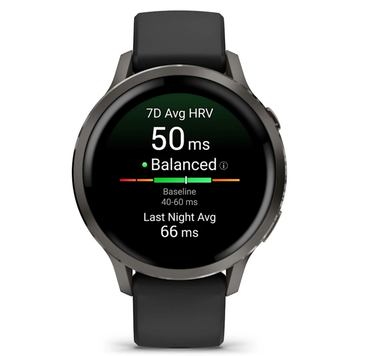 Venu® 4 – 41 mm Slate with Black Silicone Band