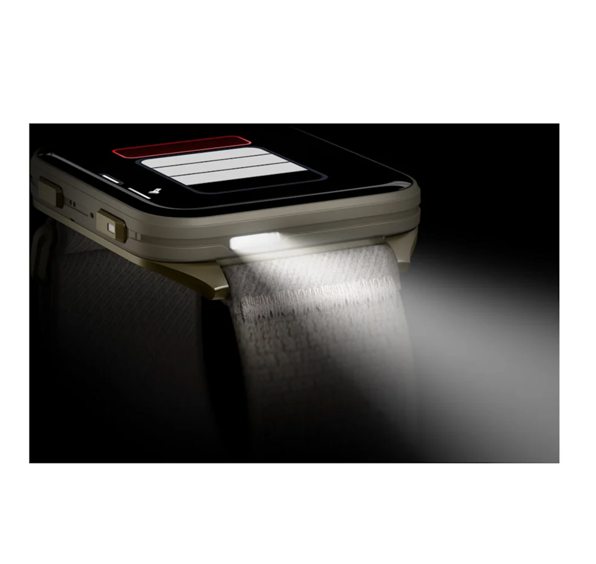 Venu® X1 Soft Gold with Titanium Caseback and French Gray Nylon Band