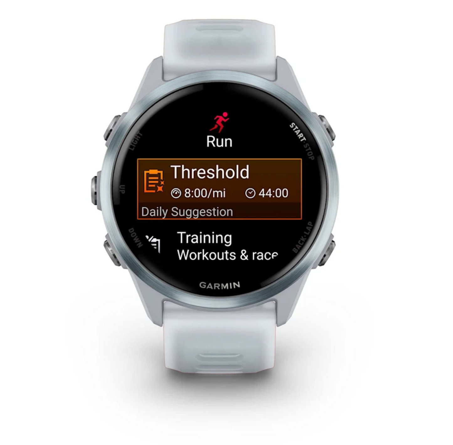 Forerunner® 570 - 42mm Cloud Blue Aluminum with Translucent Whitestone/Cloud Blue Band