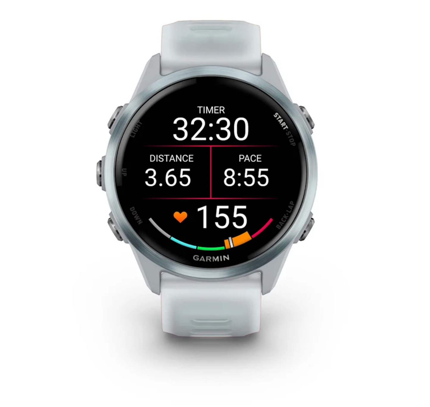 Forerunner® 570 - 42mm Cloud Blue Aluminum with Translucent Whitestone/Cloud Blue Band