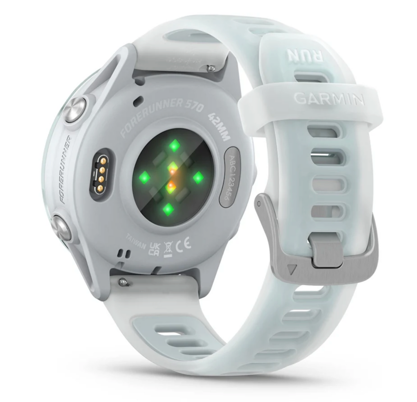 Forerunner® 570 - 42mm Cloud Blue Aluminum with Translucent Whitestone/Cloud Blue Band