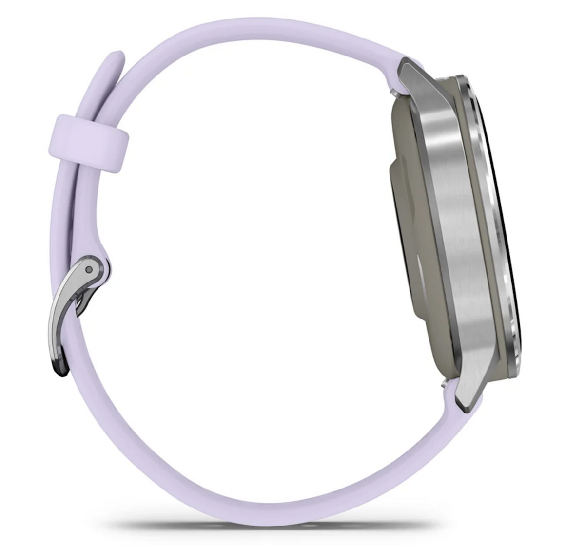 Venu® 4 – 41 mm Silver with Periwinkle Silicone Band