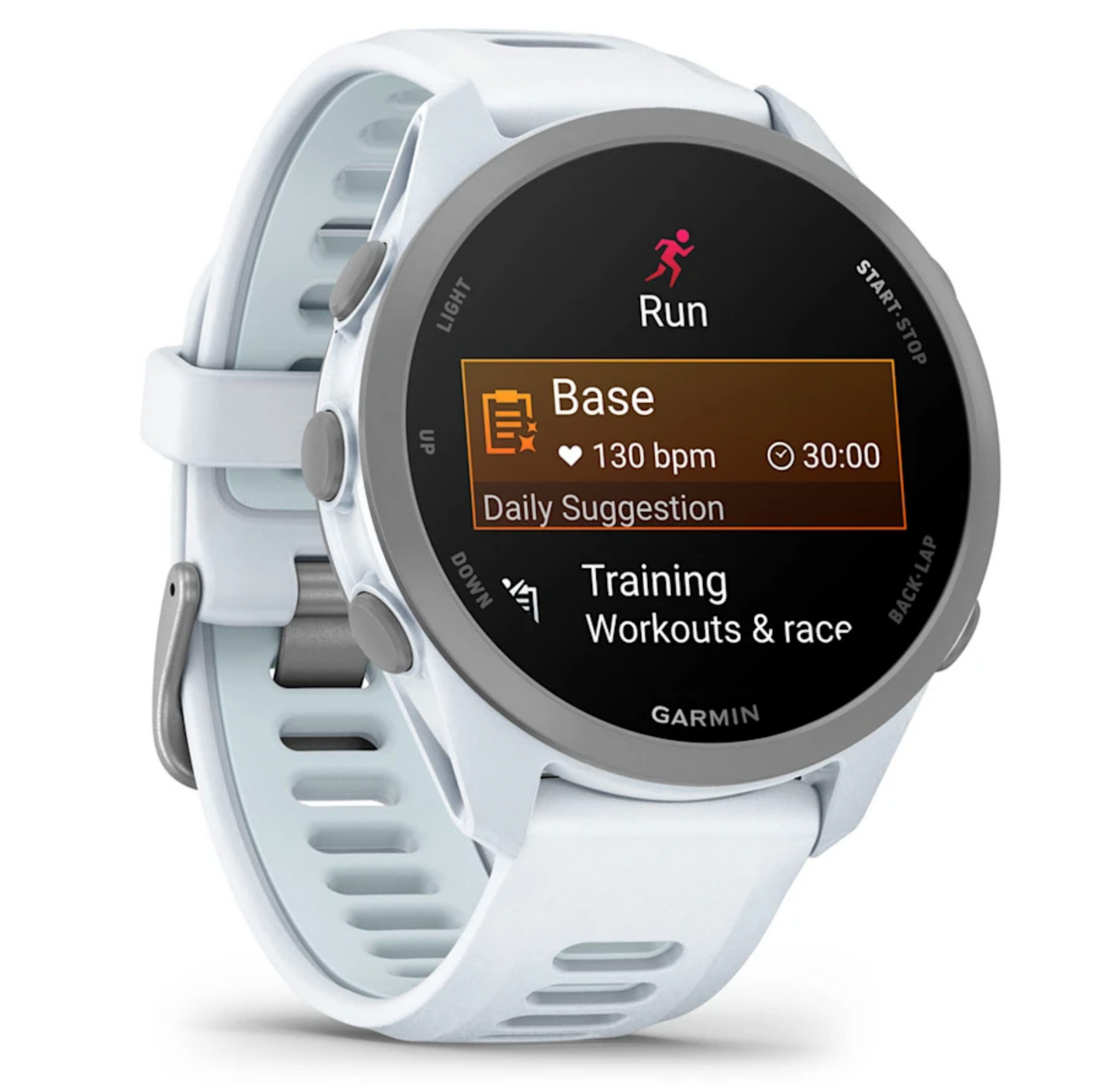 Forerunner® 170 Whitestone with Whitestone/Cloud Blue Band