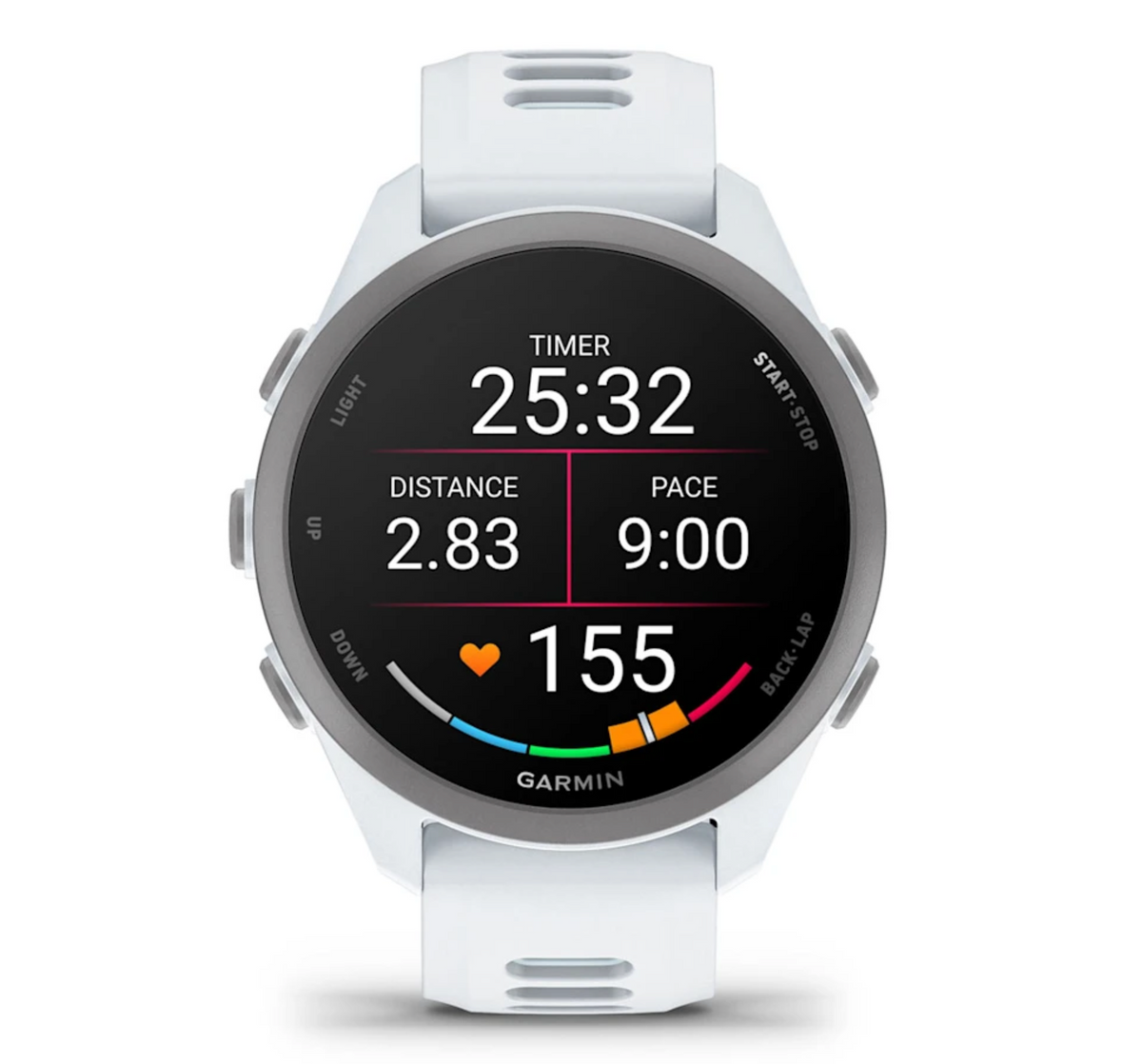 Forerunner® 170 Whitestone with Whitestone/Cloud Blue Band