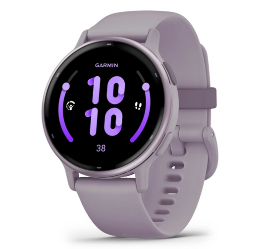vívoactive® 5 Metallic Orchid Aluminum Bezel with Orchid Case and Silicone Band
