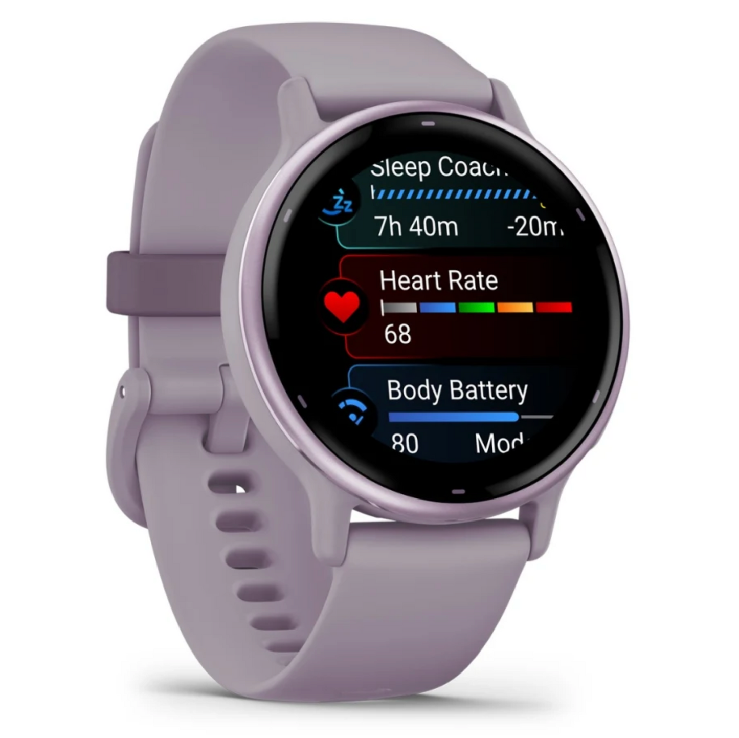 vívoactive® 5 Metallic Orchid Aluminum Bezel with Orchid Case and Silicone Band