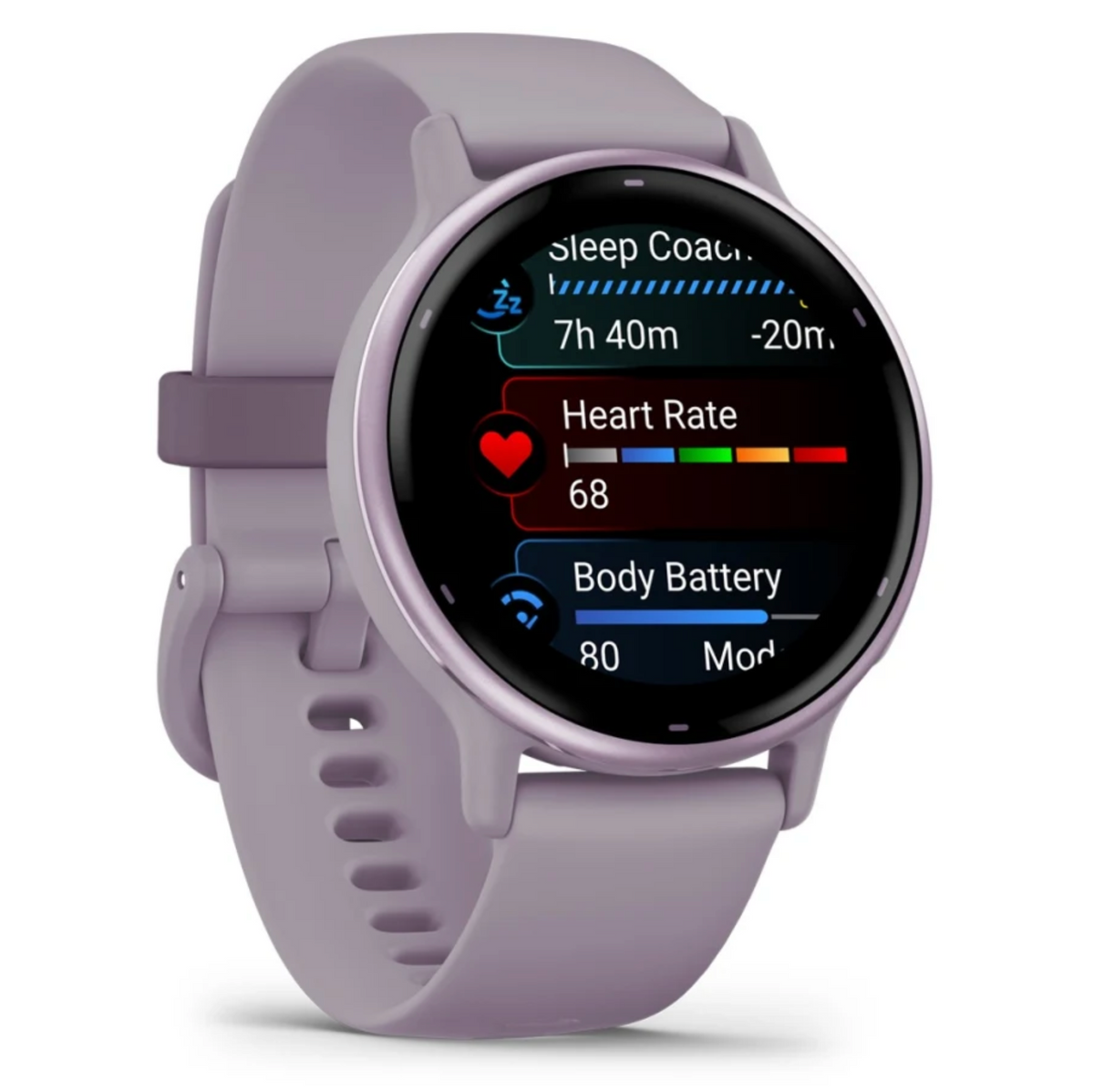 vívoactive® 5 Metallic Orchid Aluminum Bezel with Orchid Case and Silicone Band