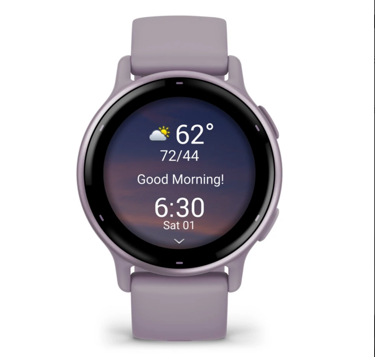 vívoactive® 5 Metallic Orchid Aluminum Bezel with Orchid Case and Silicone Band
