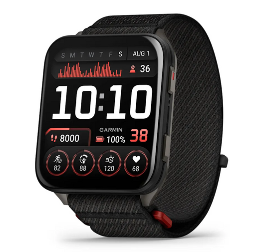 Venu® X1 Black with Slate Titanium Caseback and Black ComfortFit Nylon Band