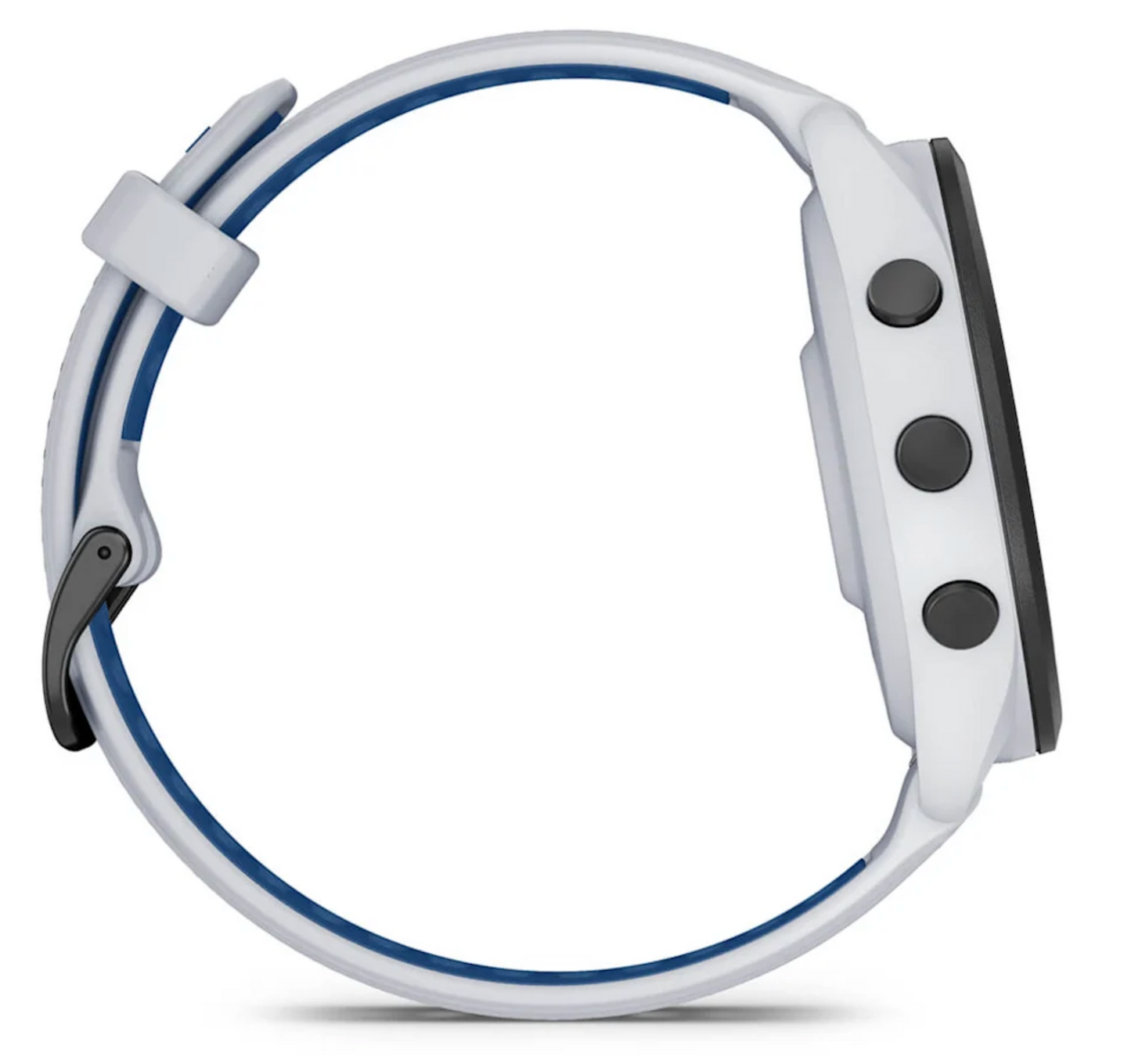 Forerunner® 265 Black Bezel with Whitestone Case and Whitestone/Tidal Blue Silicone Band